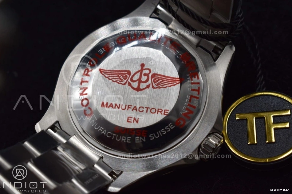 44 on A Bracelet Automatic Blue 1:1 Best Versatile Edition SS Tiffany SuperOcean TF Dial 480 1103